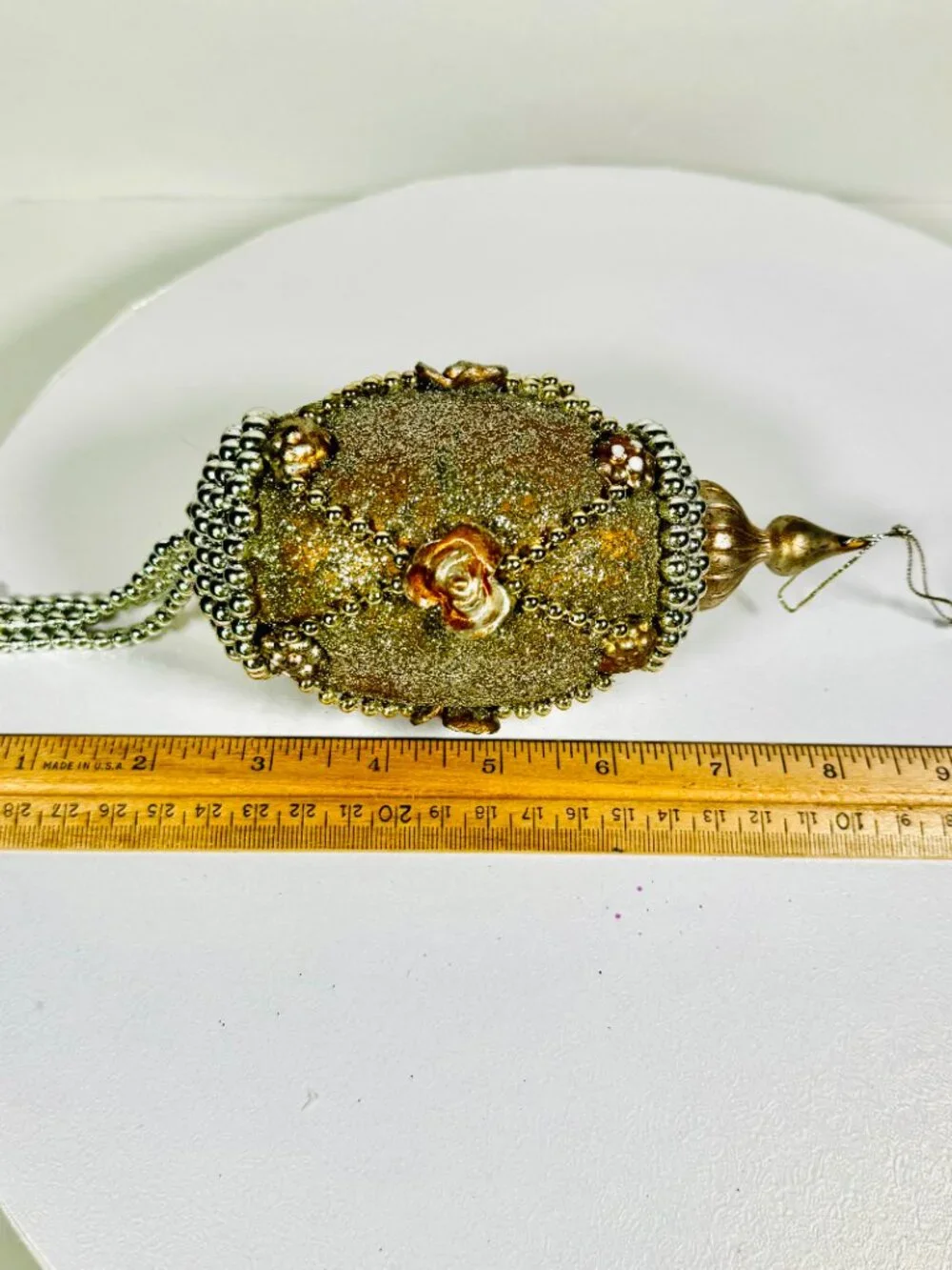 2 Finial Gold and Silver 5.5